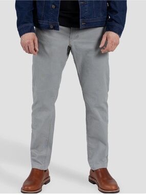 Origins Stretch Canvas Cotton Straight Leg Pants, Color Battleship